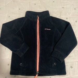 Columbia Full Zip Fleece Jacket black Size 4T